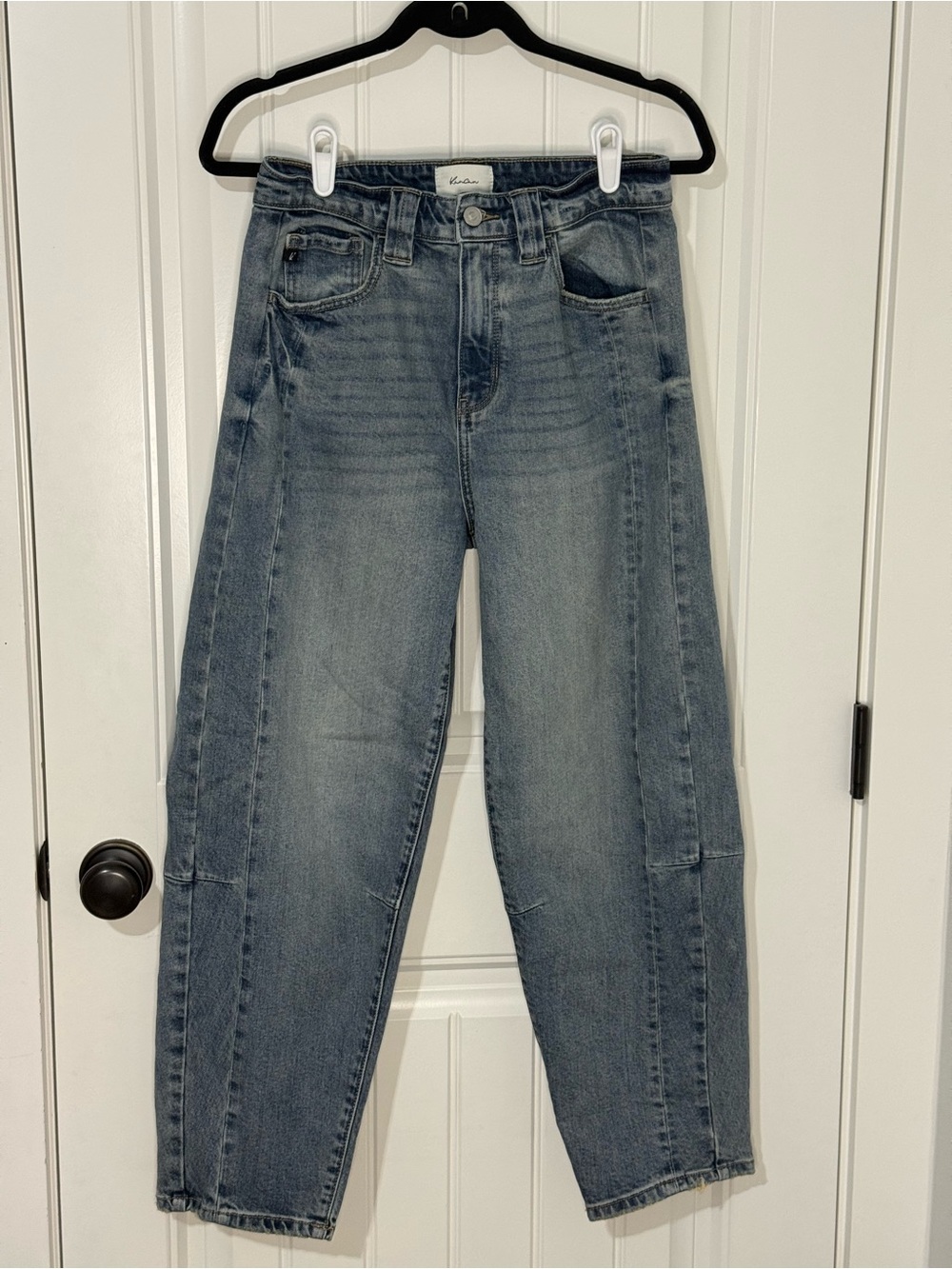 KanCan Medium Blue Barrel Leg Jeans